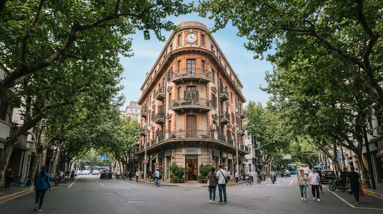 Former French Concession, Shanghai: plane trees, villas and bars