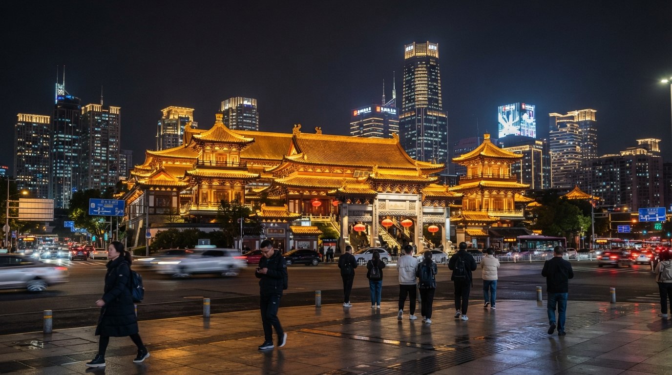 Jing'an, Shanghai: temple bells, luxury malls and lane-life on one block